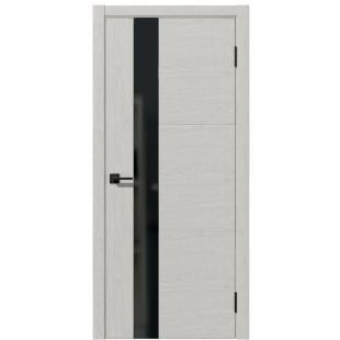 Двери Межкомнатные Атлант Ясень Снежный Черная лакобель
