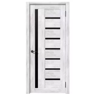 Двери Царговые Рада Вертикаль Альпийская ель ДО Черная лакобель