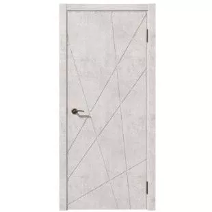 Двери межкомнатные Корал ПВХ Бетон Известковый