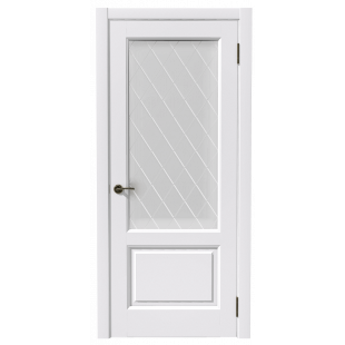 Двери Царговые Экошпон Лира ДО Белый Софт