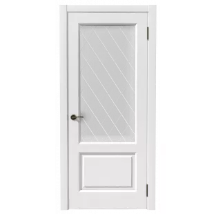 Двери Царговые Экошпон Лира ДО Белый Софт