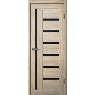 Двери Царговые ЦДО-010 Палермо Черная лакобель