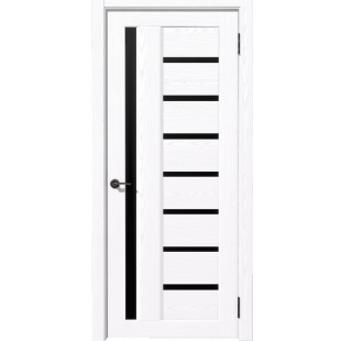 Двери Царговые Рада Вертикаль Жемчуг ДО Черная лакобель