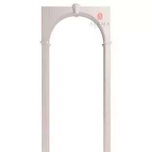 Арка межкомнатная Милано Белый Ясень Экошпон