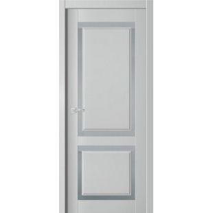 Дверь Царговая ЦДО-490 Серый Софт стекло Сатин