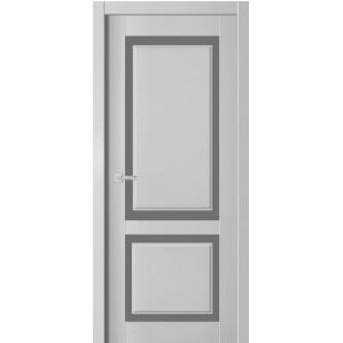 Дверь Царговая ЦДО-490 Серый Софт стекло Графит