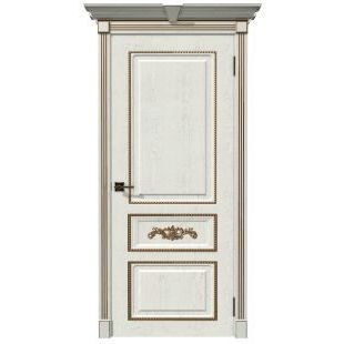 Дверь Амелия ДГ патина Золото Экошпон