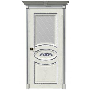 Дверь Валенсия ДО патина Серебро Экошпон