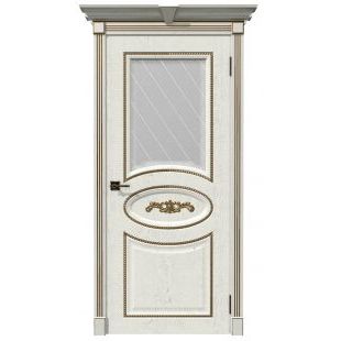 Дверь Валенсия ДО патина Золото Экошпон