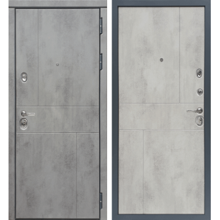 Входная дверь Сударь МД-48 Бетон темный/Бетон светлый