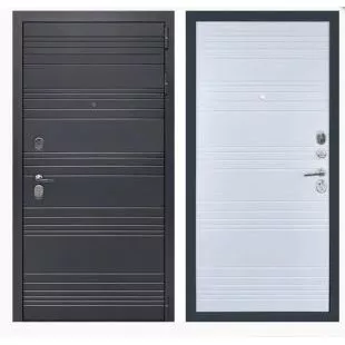 Входная дверь Йошкар-Ола Лига Дуб антрацит/Белый матовый