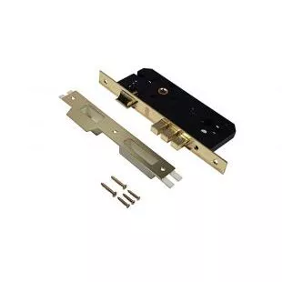 Замок 3 ригеля L 01-45-70 PB золото, без цилиндра